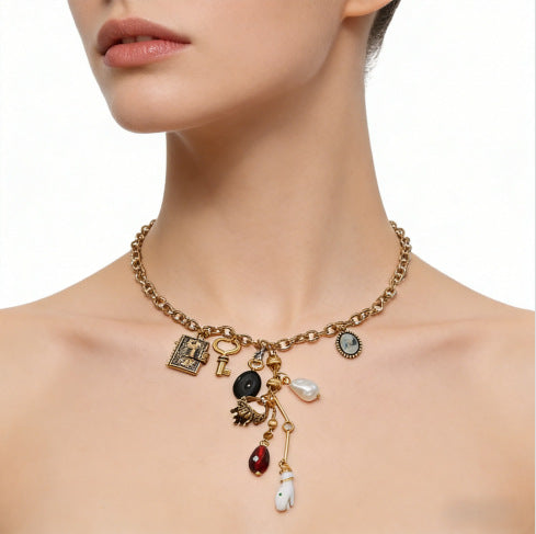 Pearl Pendant Womens Bohemian-style Necklace