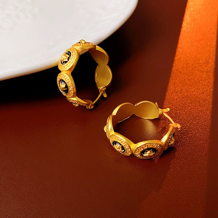 Trendy Retro Rhinestone Fringe Earrings For Women S925 Silver Post Rhombus All-match Gift
