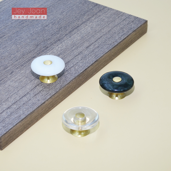 Ping 'an buckle furniture handle-natural stone-transparent color-1 piece