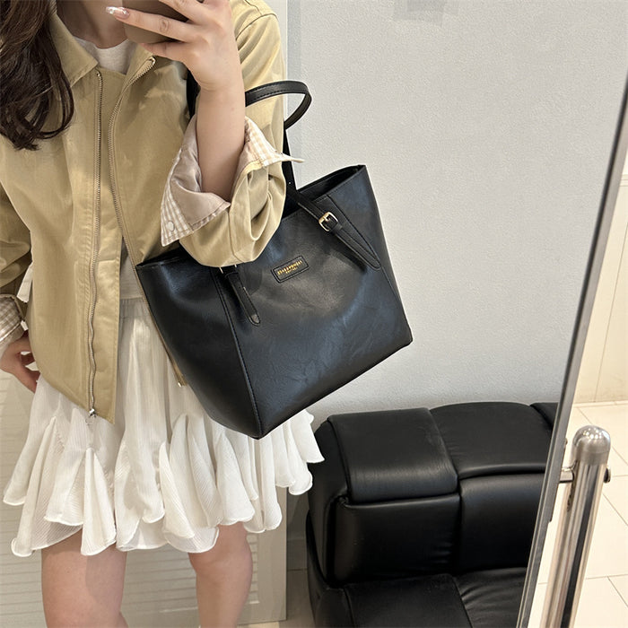 Large-capacity Minimalist Shoulder Commuter Tote Bag