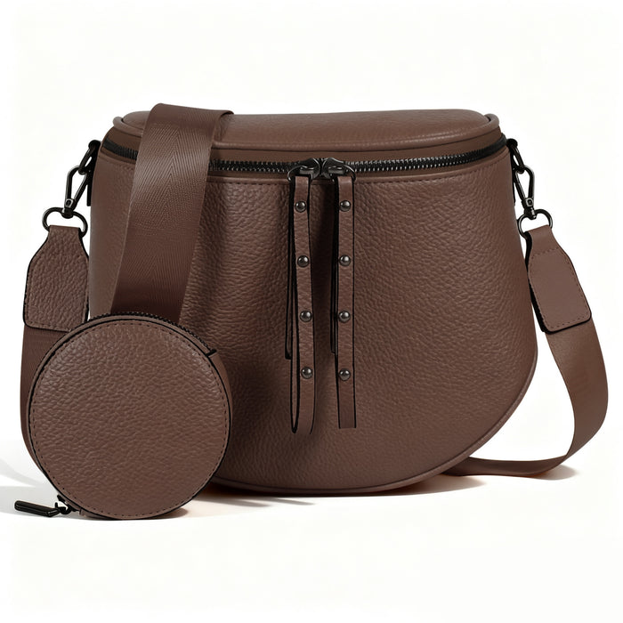 Checkerboard-pattern Crossbody Shoulder Large-capacity Shell Bag Womens Handbag