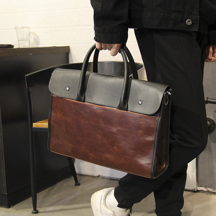 Fashionable Briefcase Business Crossbody Handbag