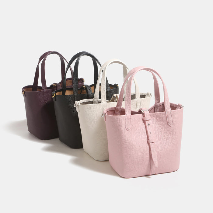 Niche Minimalist Tote Vegetable Basket Shoulder And Crossbody Bucket Bag